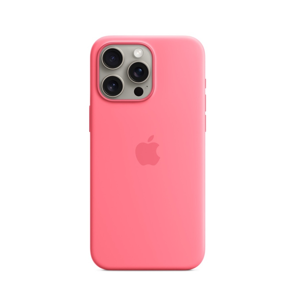 COPY - Apple Pink iPhone 15 Pro Max Silicone Case with MagSafe